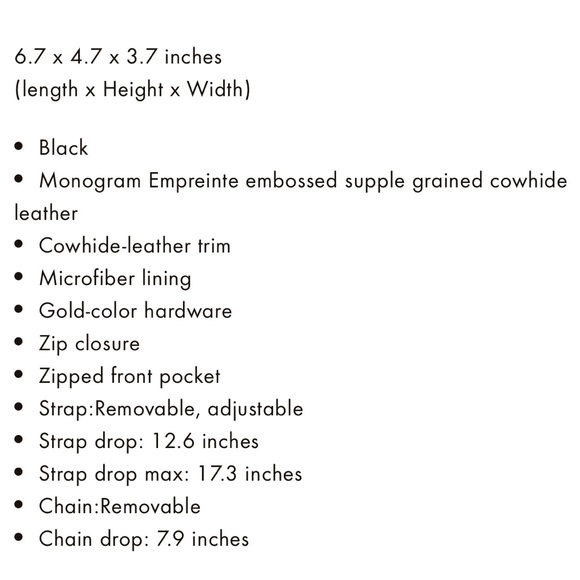 Louis Vuitton Mini Bumbag in Black Empreinte Leather - Picture 14 of 14